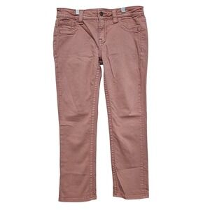 Miss Me Dusty Pink Mid Rise Easy Crop Jeans Size 28 Clean Girl Pastel Soft Fit